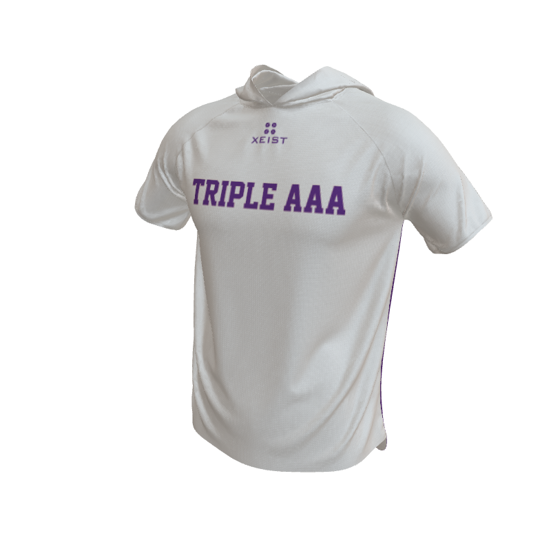 Basketball Stripe Short Sleeve Hooded Shooting Shirt. (x 16)