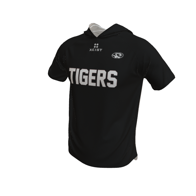 Basketball Stripe Short Sleeve Hooded Shooting Shirt. (x 10)
