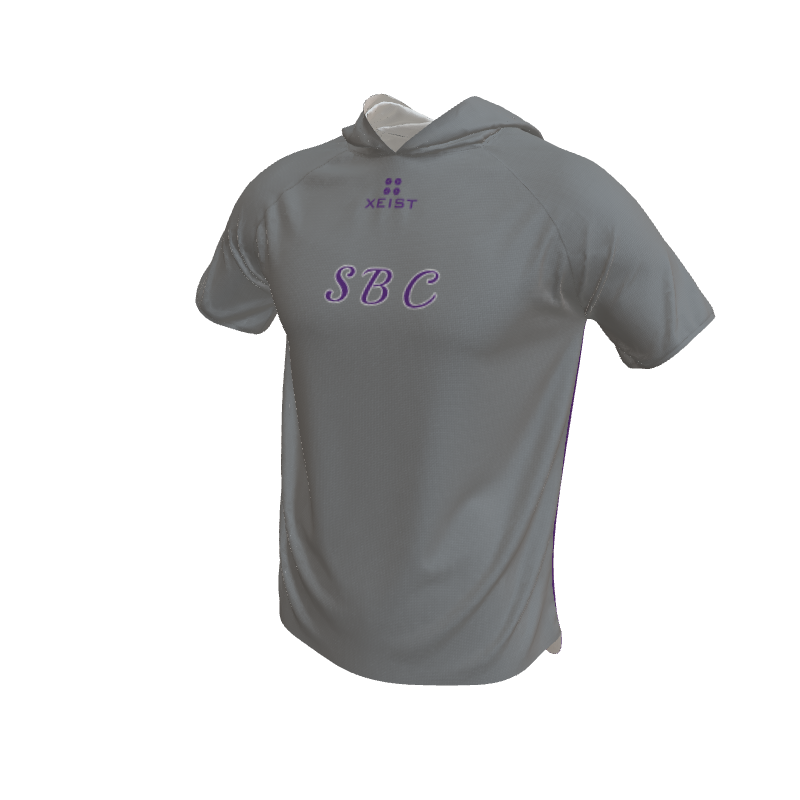 Basketball Stripe Short Sleeve Hooded Shooting Shirt. (x 50)