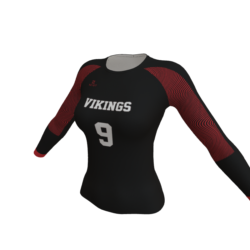 Volleyball Portal Women's Long Sleeve Jerseys. (x 6)