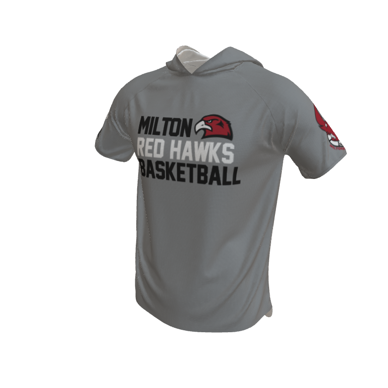 Basketball Stripe Short Sleeve Hooded Shooting Shirt. (x 8)