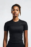 Womens Compression Short Sleeve - Black