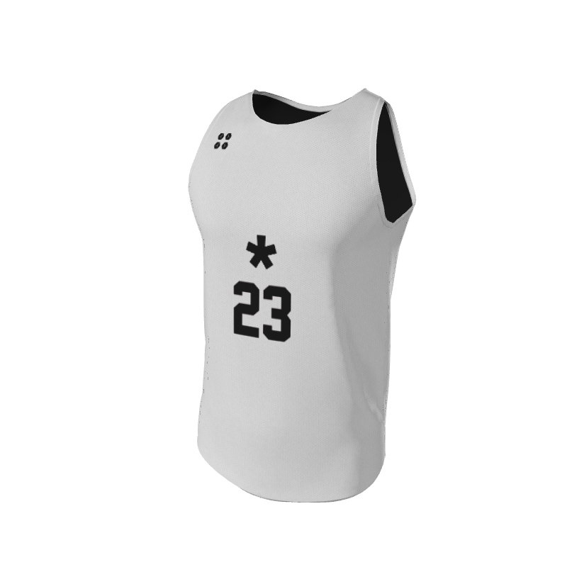 Basketball LiteOneX - White & Black Jersey LiteOneX Jersey. (x 8)