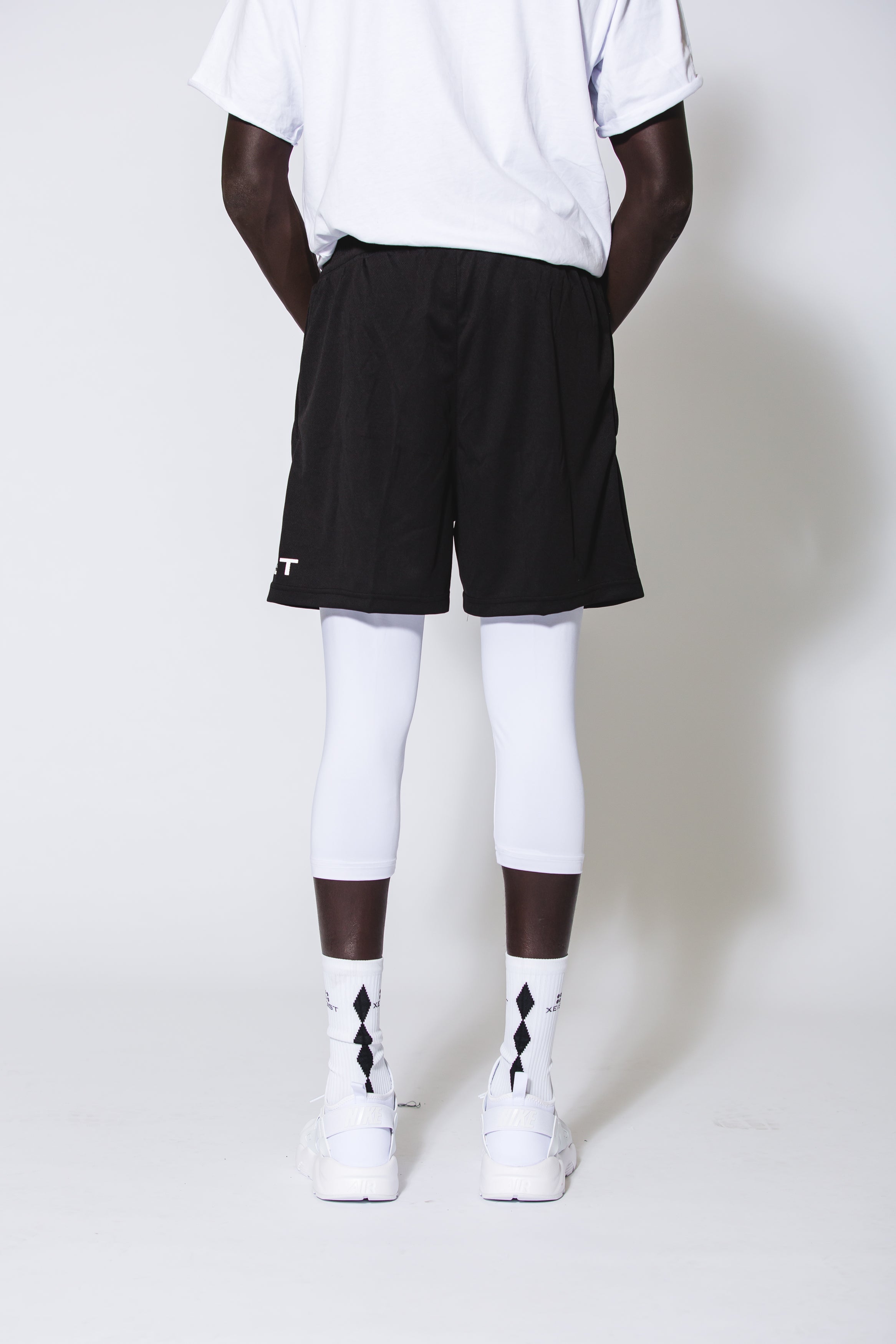 Limitless Shorts with Built in White Compression - Xeist