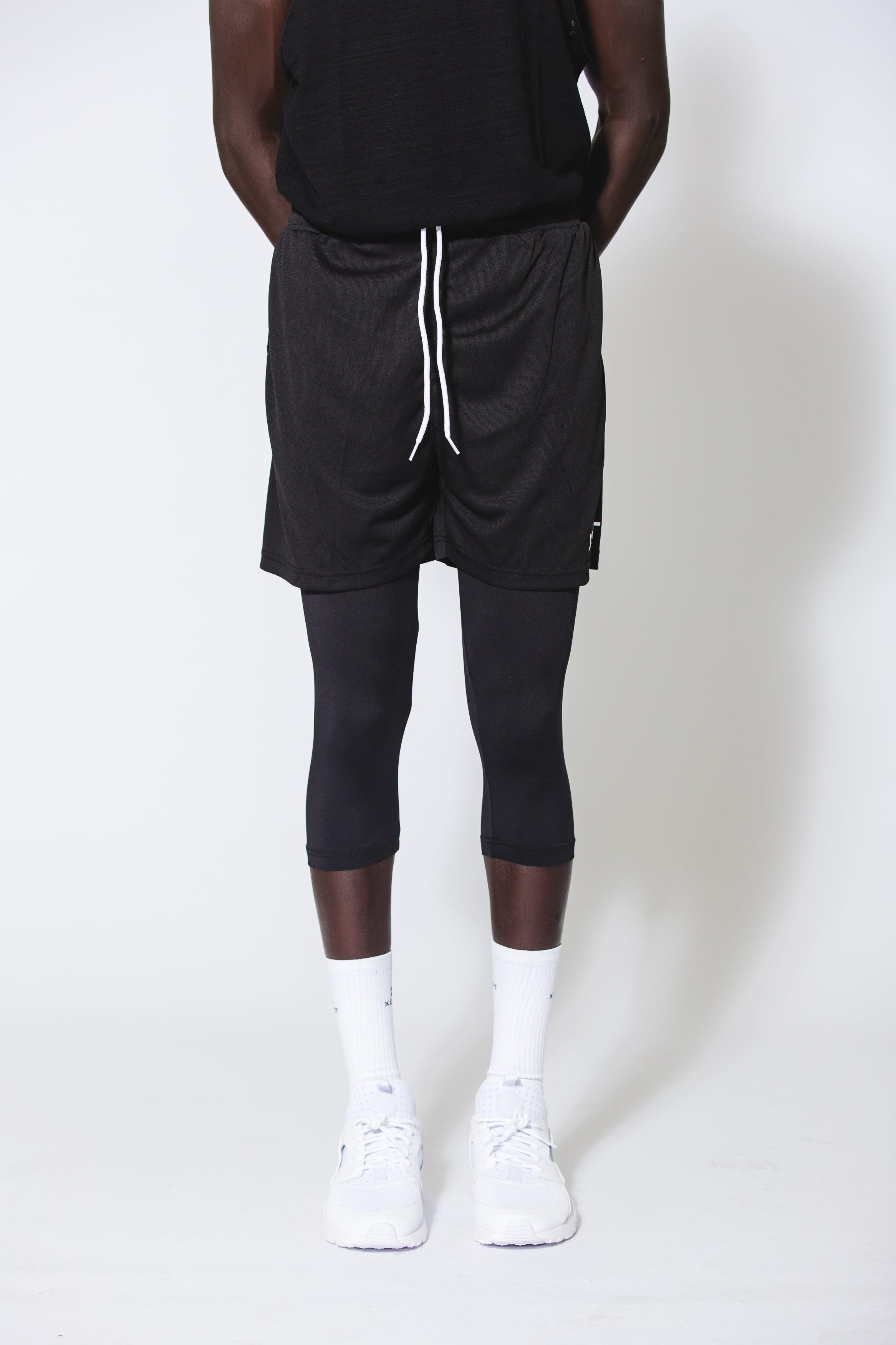 Limitless Shorts With Built in Black Compression - Xeist