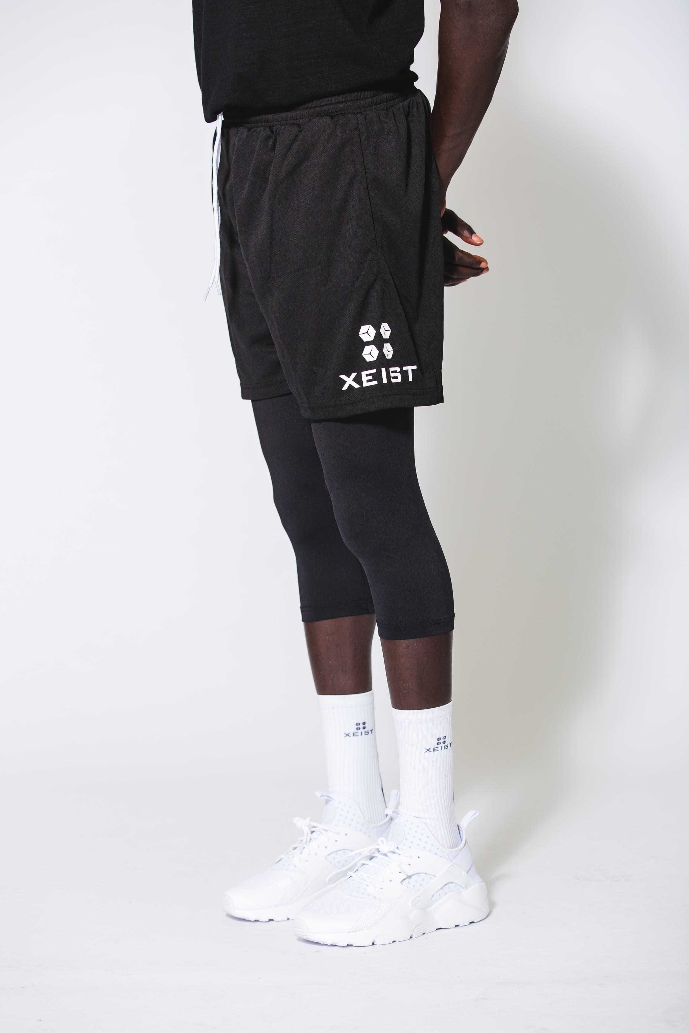 Limitless Shorts With Built in Black Compression - Xeist