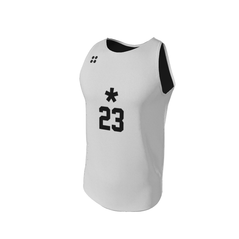 Basketball LiteOneX - White & Black Jersey LiteOneX Jersey. (x 8)