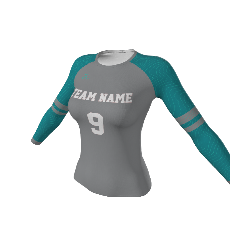 Volleyball Title Women's Long Sleeve Jerseys. (x 6)
