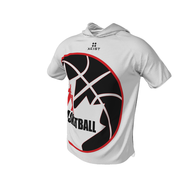 Basketball Stripe Short Sleeve Hooded Shooting Shirt. (x 36)