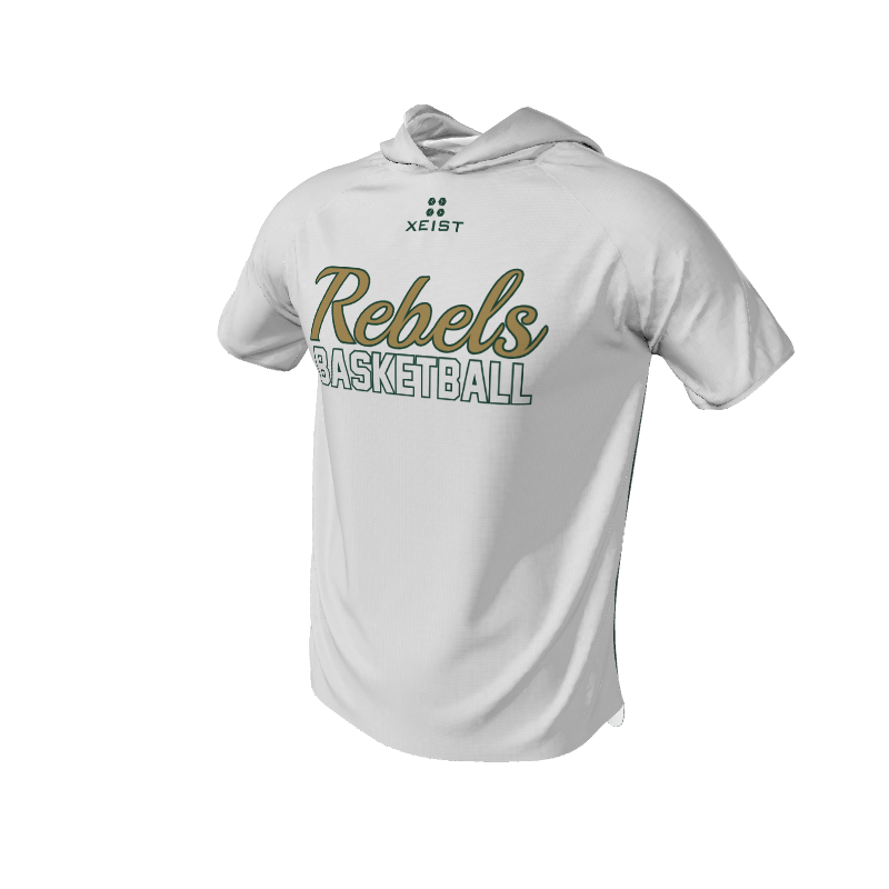 Basketball Stripe Short Sleeve Hooded Shooting Shirt. (x 53)