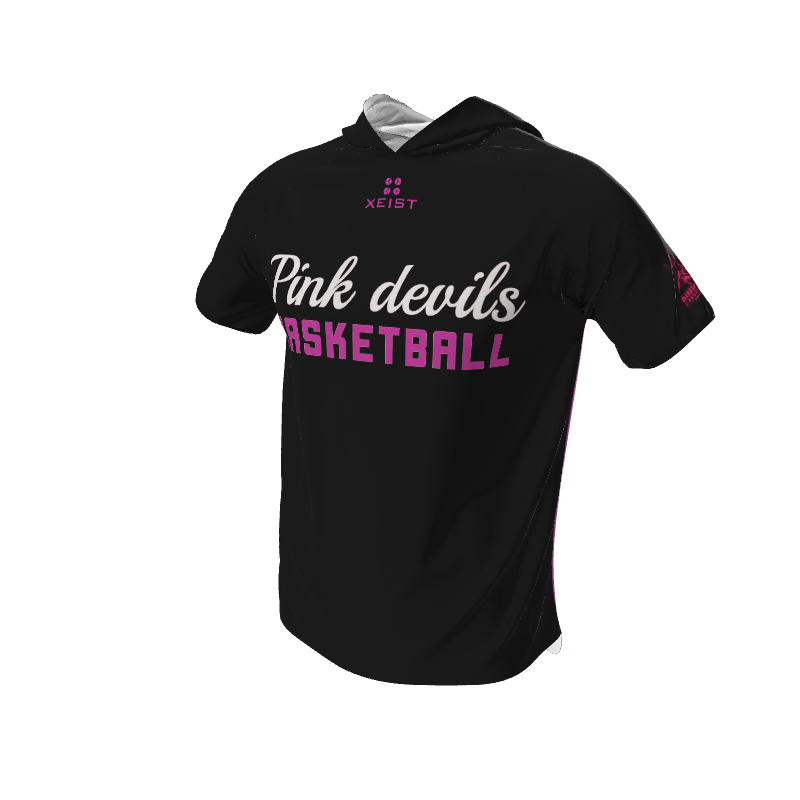 Basketball Stripe Short Sleeve Hooded Shooting Shirt. (x 7)