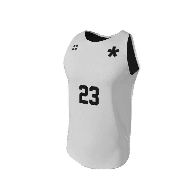 Basketball LiteOneX - White & Black Jersey LiteOneX Jersey. (x 8)