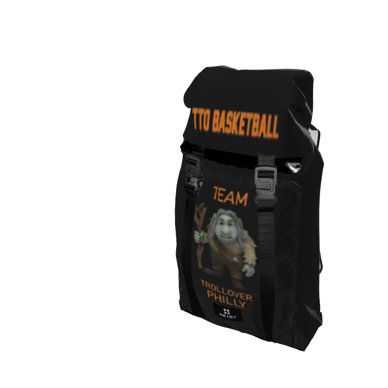 Basketball Dual Strap Black Dual Strap Backpack. (x 12)