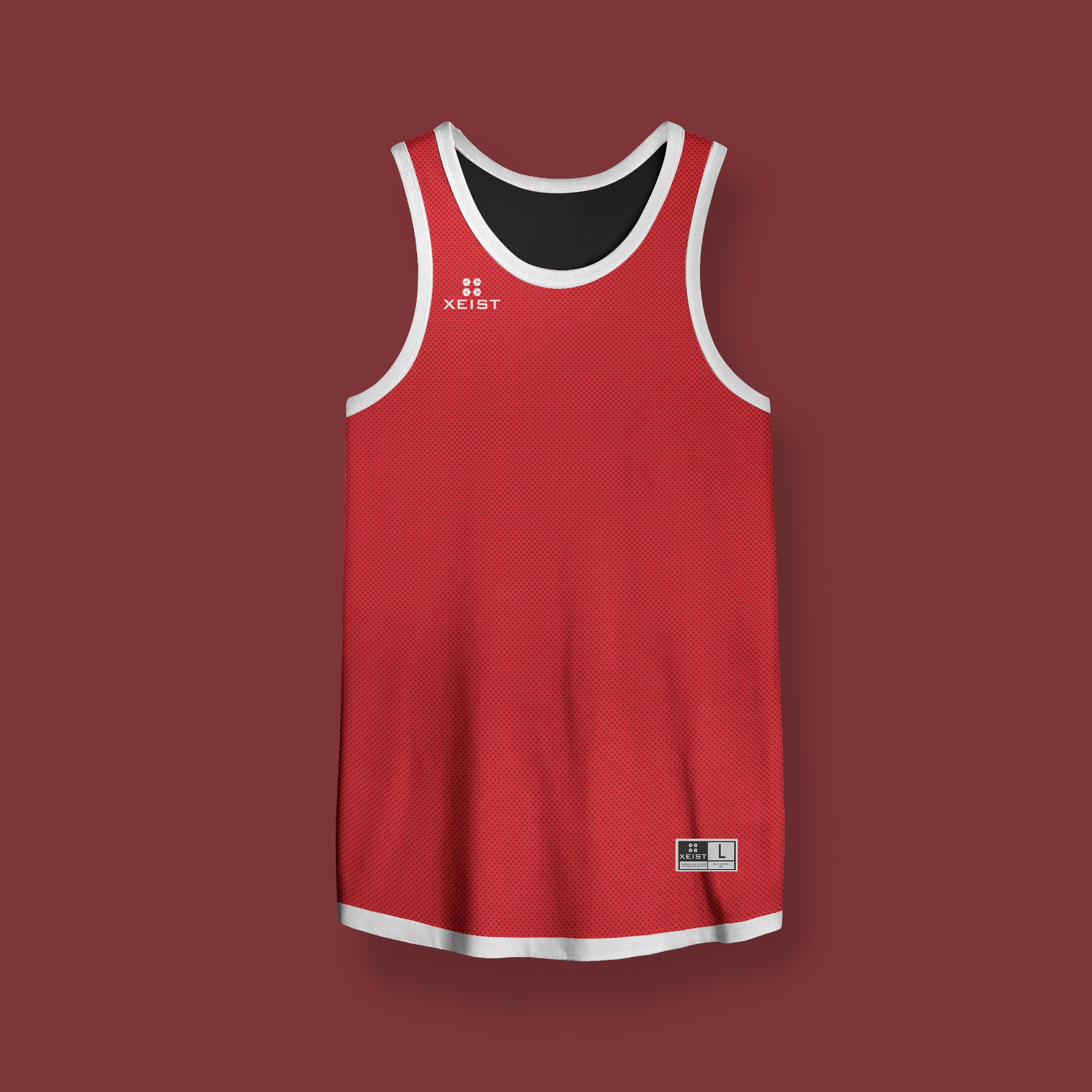 LiteOneX Reversible Jersey: Red & Black